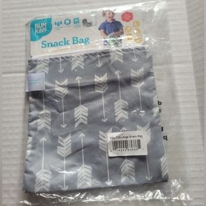 Bumkins Sandwich Bag / Reusable Snack Bag For Kids School Lunch (7" ×7", Arrows)